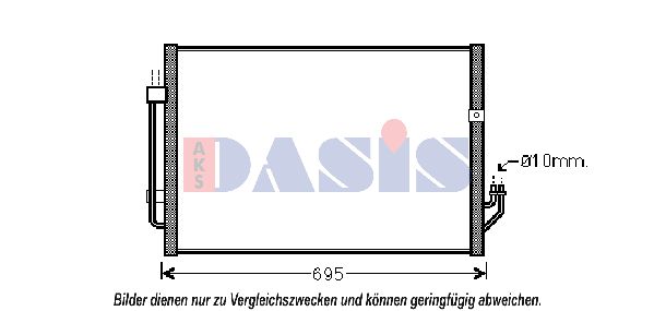 AKS DASIS Конденсатор, кондиционер 072041N